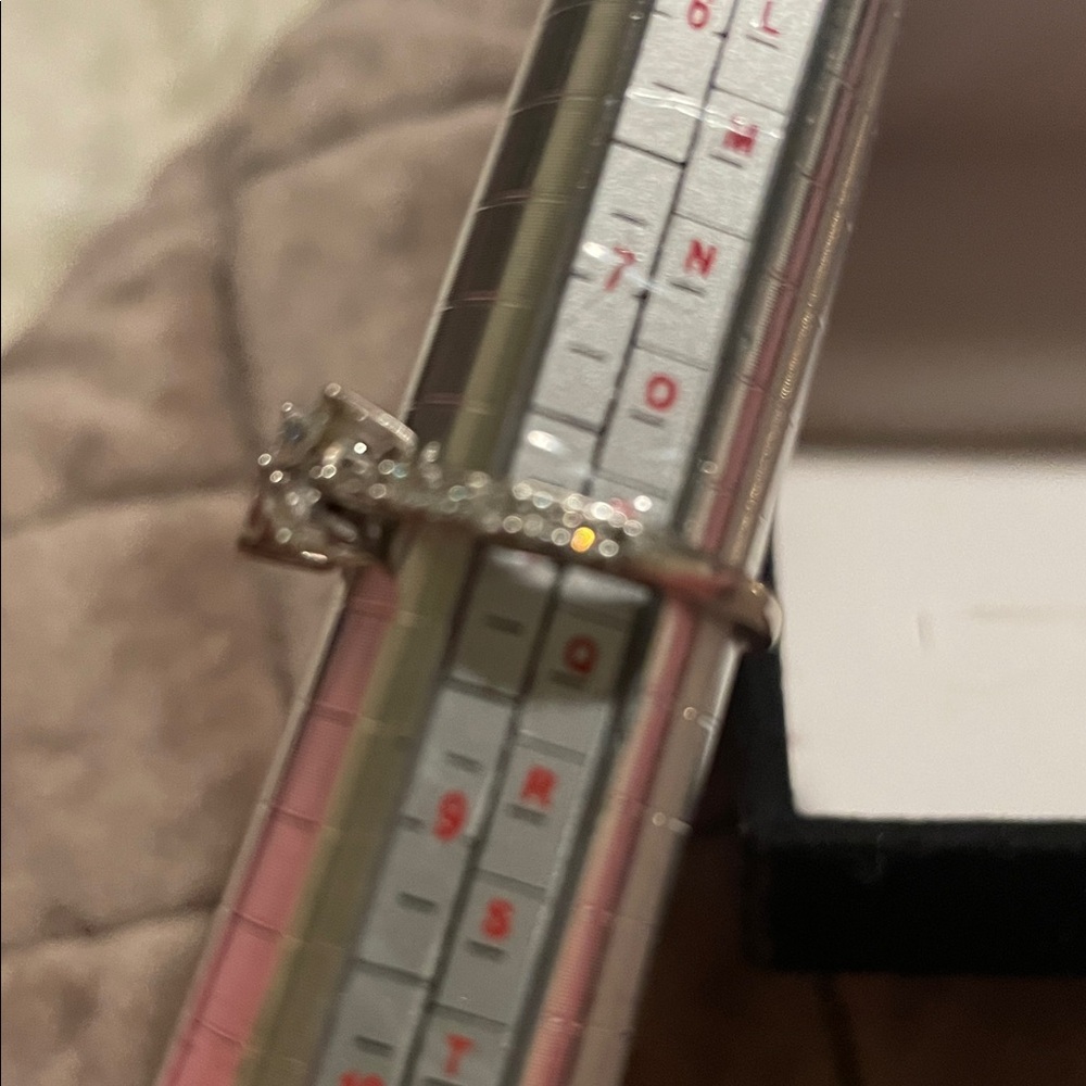 Fine Silver 925 Solid Moissanite Floral Ring - image 6